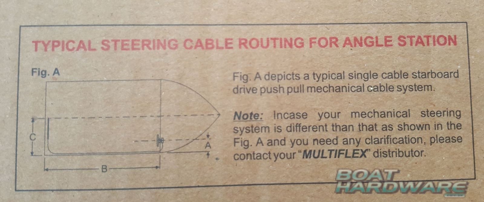 Steering 16ft Cable